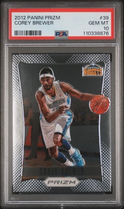 2012 PANINI PRIZM #39 COREY BREWER PSA 10
