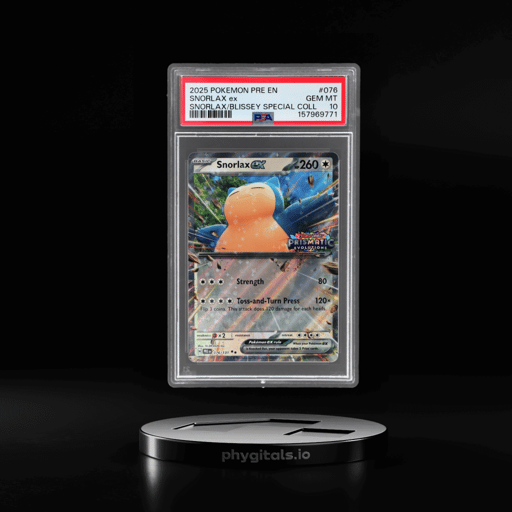 2024 Pokemon Prismatic Evolutions Snorlax Ex/Blissey Ex Special Snorlax Ex #076 PSA 10