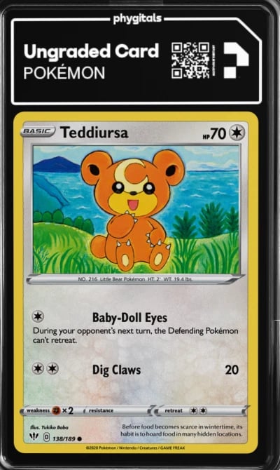 2020 Teddiursa Darkness Ablaze #