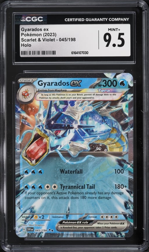 2023 Pokemon Scarlet & Violet Holo Gyarados ex #45 CGC 9.5 MINT+
