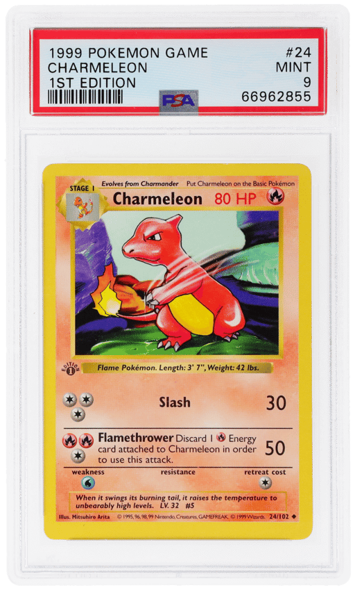 1999 Pokemon Base Set 1st Edition Charmeleon #24 PSA 9