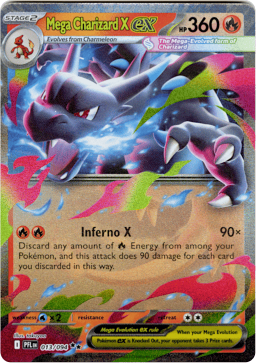 2025 Mega Charizard X ex #13 Phantasmal Flames