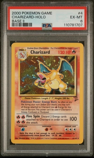 2000 POKEMON BASE SET 2 #4 CHARI