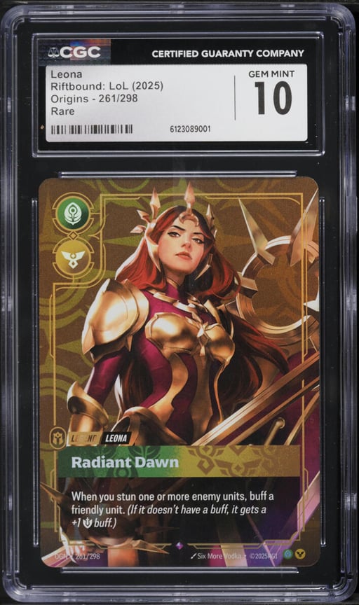 2025 Riftbound: LoL Origins Leona #261 CGC 10 GEM MINT