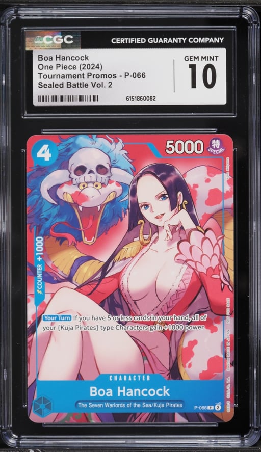 2024 One Piece Tournament Promo Sealed Battle Volume 2 Boa Hancock #P-066 CGC 10 GEM MINT
