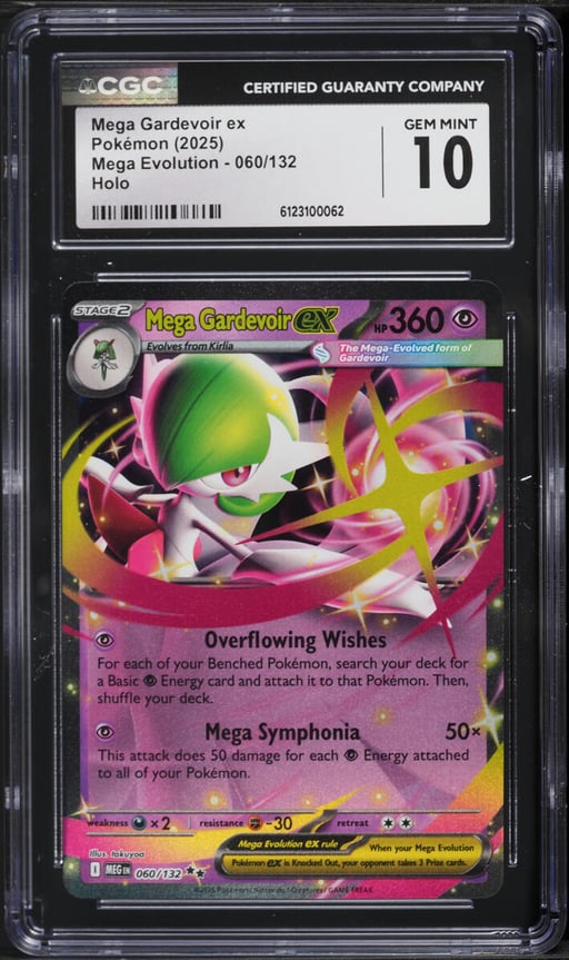 2025 Pokemon Mega Evolution Holo Mega Gardevoir ex #60 CGC 10 GEM MINT