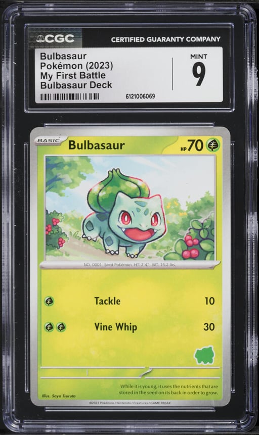 2023 Pokemon Scarlet & Violet My First Battle Deck Bulbasaur CGC 9 MINT
