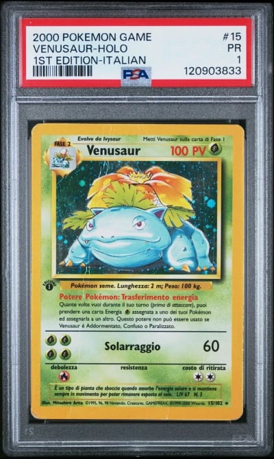 2000 POKEMON GAME 1ST ED-ITALIAN