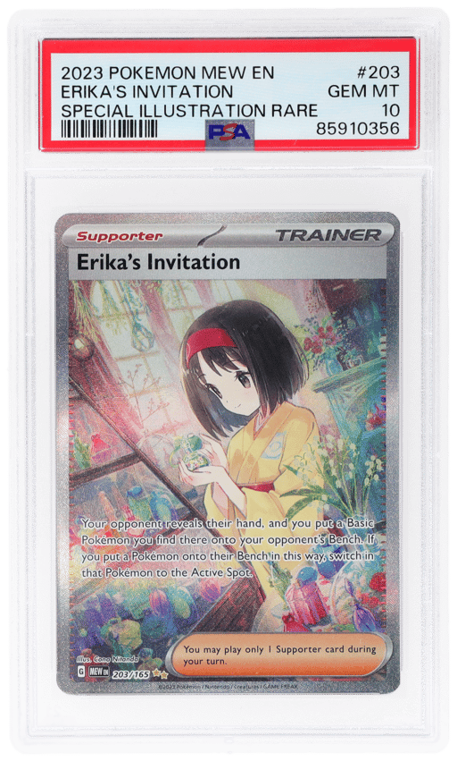 2023 Pokemon Scarlet and Violet 151 Special Illustration Rare Erika's Invitation #203 PSA 10