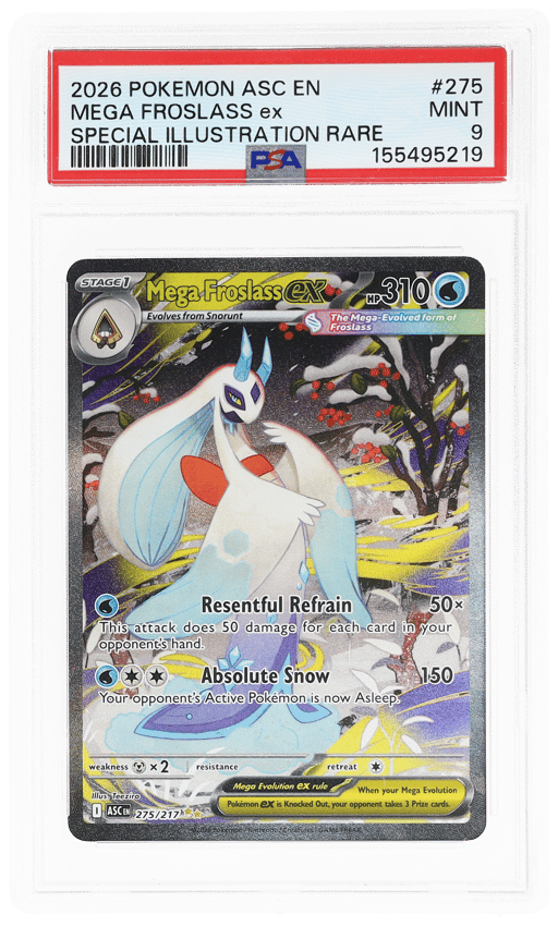 2026 Pokemon Mega Evolution Ascended Heroes Special Illustration Rare Mega Froslass Ex #275 PSA 9