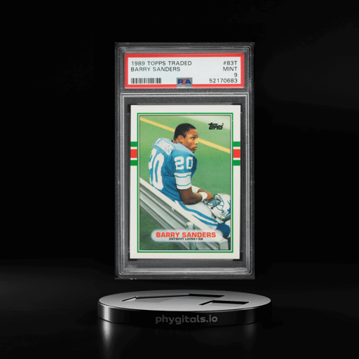 1989 Topps Traded Barry Sanders ROOKIE #83T PSA 9 MINT