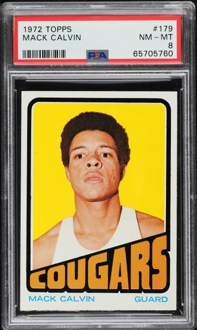 1972 Topps Basketball Mack Calvi