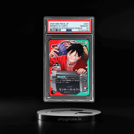 2026 One Piece Promo Japanese Ichiban Kuji Purchase Bonus Monkey D. Luffy #OP13001 PSA 10