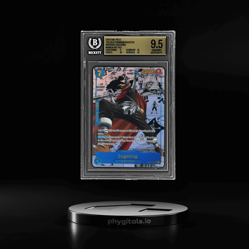 2024 One Piece the Best Premium Booster Manga Alternate Art Sogeking #OP03-122 BGS 9.5