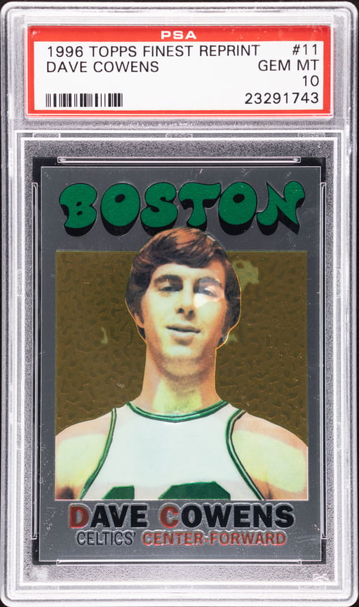 1996 Topps Finest Reprints Dave Cowens #11 PSA 10