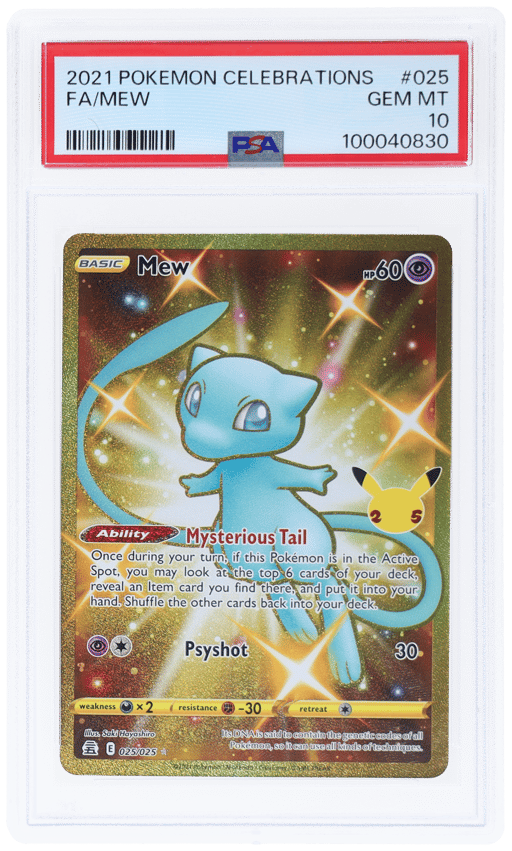 2021 Pokemon Sword and Shield Celebrations Mew #25 PSA 10