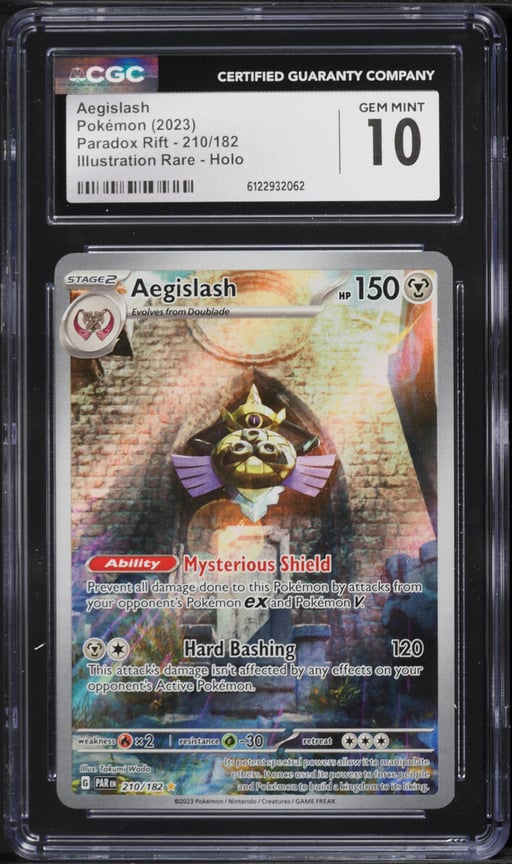 2023 Pokemon Scarlet & Violet Paradox Rift IR Aegislash #210 CGC 10 GEM MINT