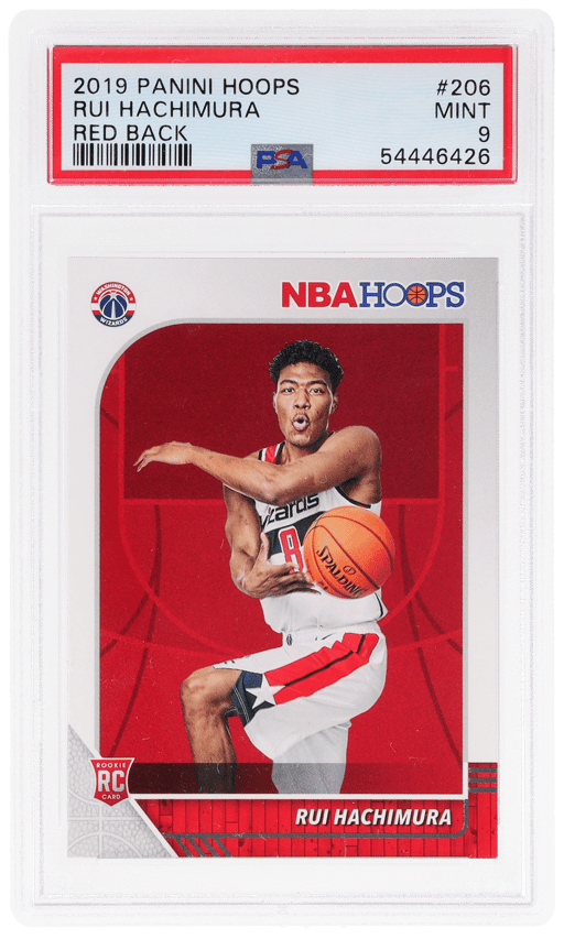 2019 Hoops Red Back Rui Hachimura #206 PSA 9