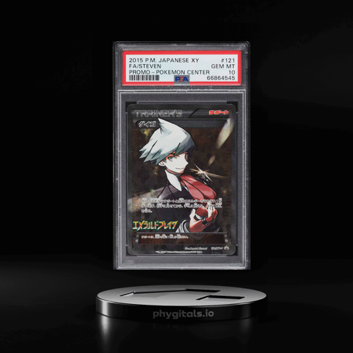 2015 Pokemon Japanese XY Promo Center Full Art Steven #121 PSA 10 GEM MINT