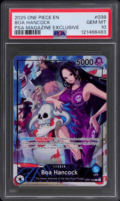2025 One Piece Promo Psa Magazine Exclusive Boa Hancock #OP07-038 PSA 10
