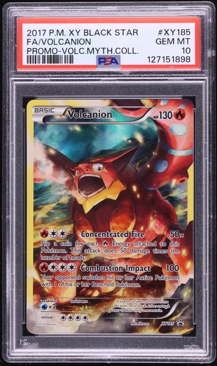 2017 Pokemon XY Black Star Promo Mythical Collection Volcanion #XY185 PSA 10 GEM MINT