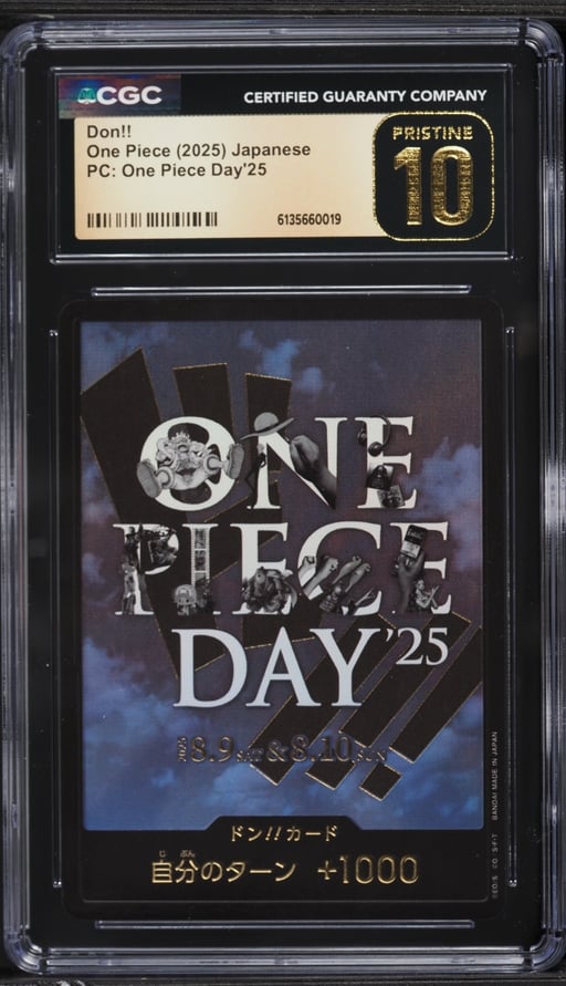 2025 One Piece Japanese Premium Collection Day '25 Don!! CGC 10 PRISTINE