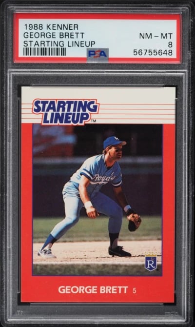 1988 Kenner Starting Lineup George Brett PSA 8 NM-MT