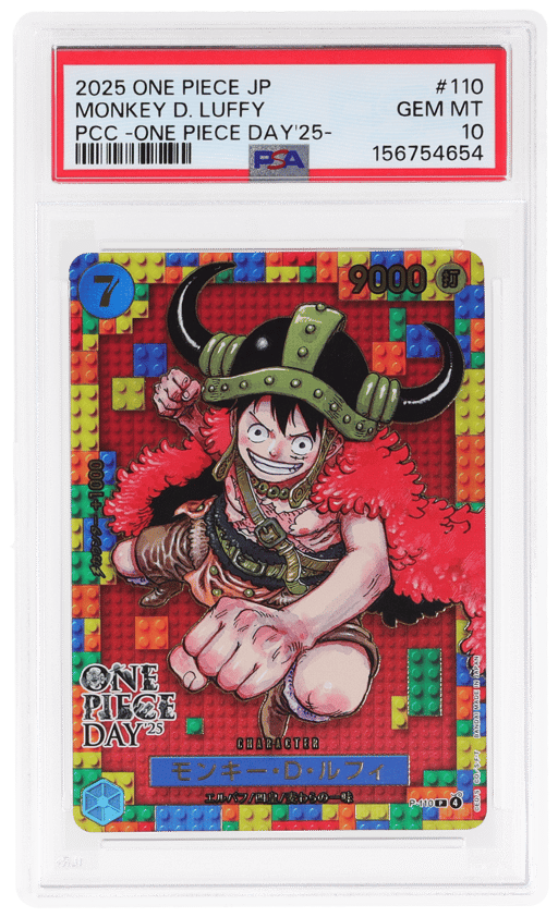 2025 One Piece Premium Collection Japanese One Piece Day Monkey D. Luffy #P110 PSA 10