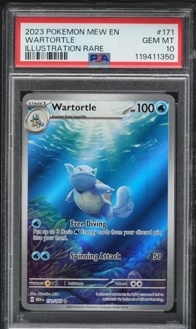 2023 Pokemon Scarlet & Violet 151 IR Wartortle #171 PSA 10 GEM MINT