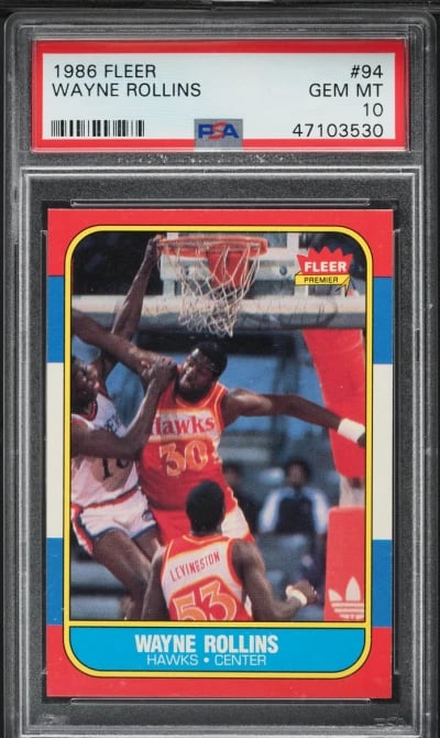 1986 Fleer Basketball Wayne Roll