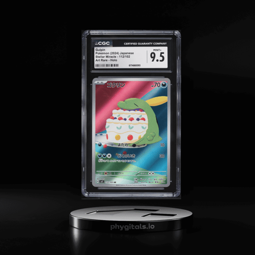 2024 Pokemon Japanese Scarlet & Violet Stellar Miracle AR Gulpin #112 CGC 9.5 MINT+