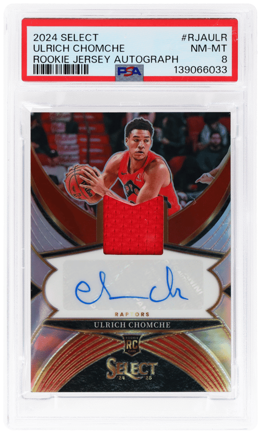 2024 Panini Select Rookie Jersey Autograph Ulrich Chomche #RJA-ULR 192/199 PSA 8