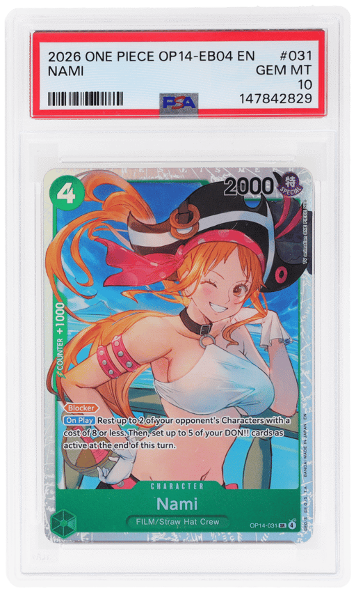 2026 One Piece the Azure Sea's Seven Nami #OP14031 PSA 10