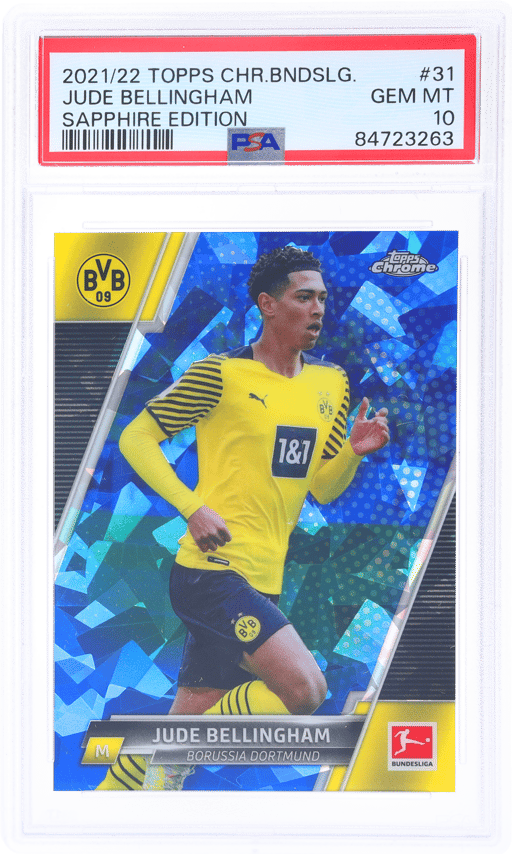 2021 Topps Chrome Sapphire Bundesliga Jude Bellingham #31 PSA 10
