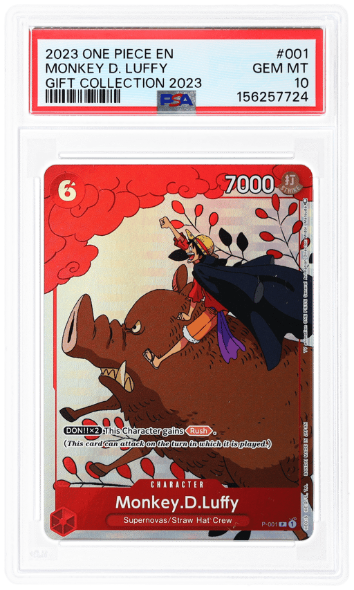 2023 One Piece Promo Gift Collection Monkey D. Luffy #P-001 PSA 10
