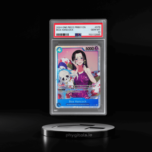 2024 One Piece the Best Premium Booster Missing Pen Logo Boa Hancock #OP01078 PSA 10