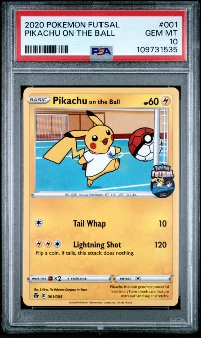 2020 POKEMON FUTSAL #001 PIKACHU