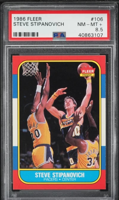 1986 Fleer Basketball Steve Stip