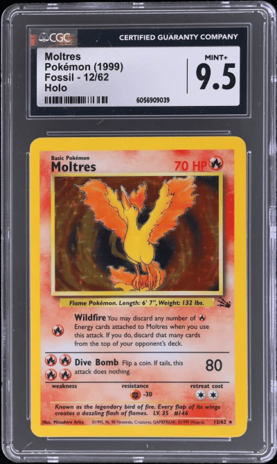 1999 Pokemon Fossil Holo Moltres