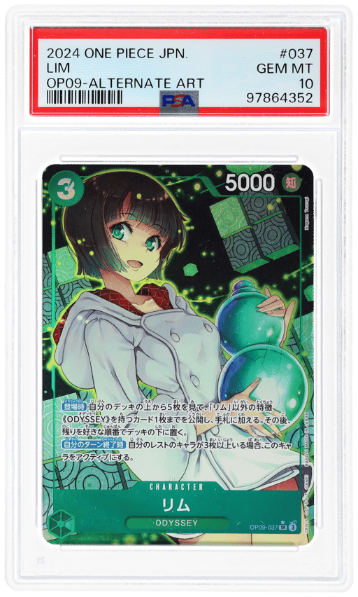 2024 One Piece Emperors In the New World Japanese Alternate Art Lim #OP09-037 PSA 10