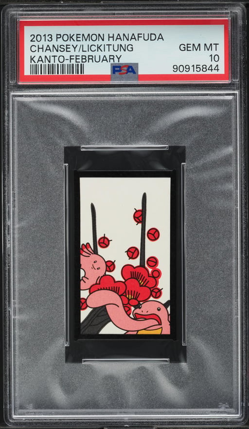 2013 Pokemon Hanafuda Kanto February Chansey Lickitung PSA 10 GEM MINT