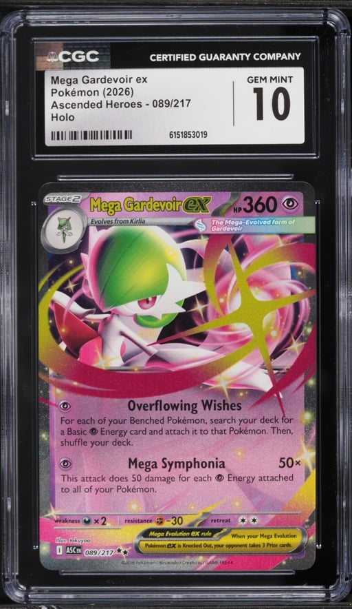 2026 Pokemon Mega Ascended Heroes Holo Mega Gardevoir EX #89 CGC 10 GEM MINT
