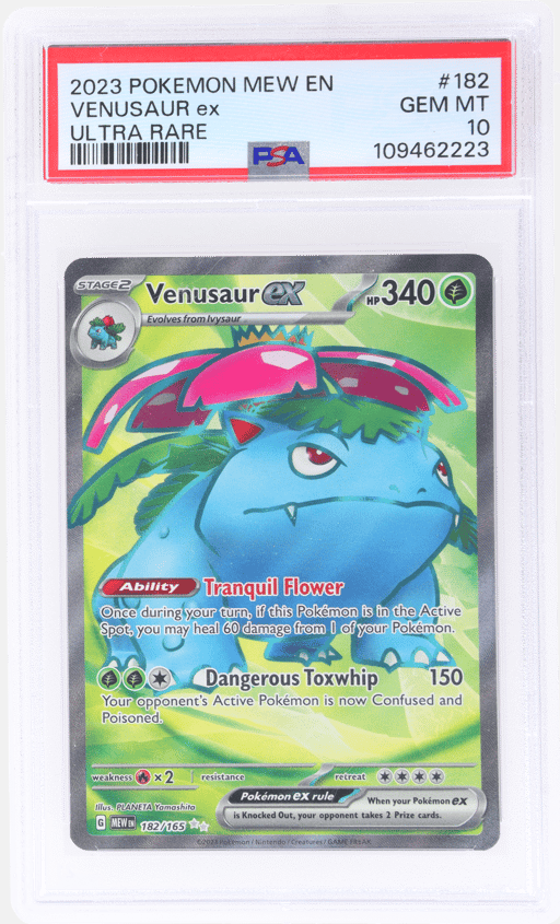 2023 Pokemon Scarlet and Violet 151 Ultra Rare Venusaur Ex #182 PSA 10