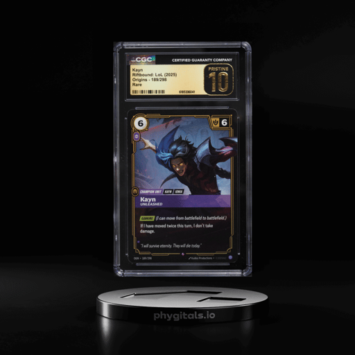 2025 Riftbound League Of Legends LoL Origins Kayn #189 CGC 10 PRISTINE