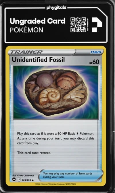 2022 Unidentified Fossil Silver Tempest #165