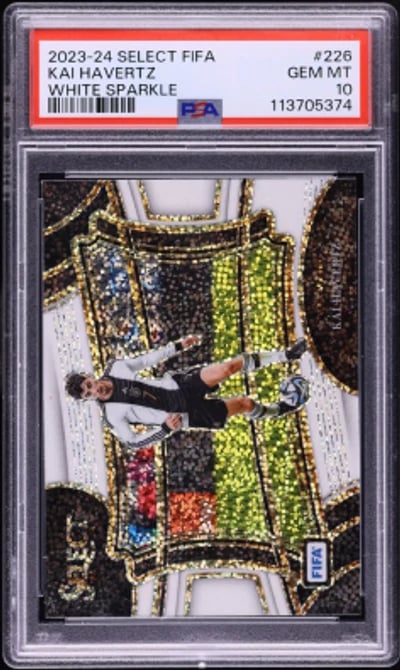 2023 Select Field Level FIFA White Sparkle Kai Havertz #226 PSA 10 GEM MINT