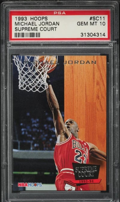 1993 Hoops Supreme Court Michael Jordan #SC11 PSA 10 GEM MINT
