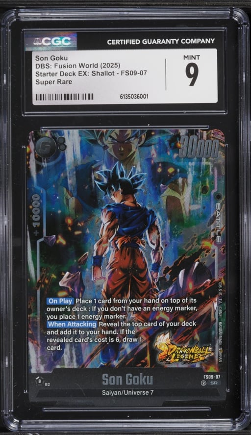 2025 Dragon Ball Super Fusion World Starter Deck EX Shallot SR Son Goku CGC 9 MINT