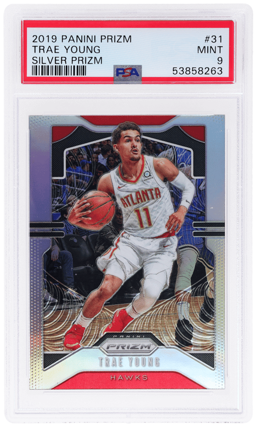 2019 Panini Prizm Silver Prizm Trae Young #31 PSA 9
