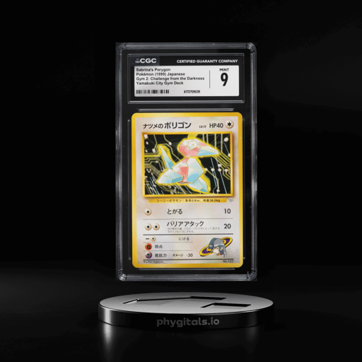 1999 Pokemon Japanese Gym 2: Challenge From Darkness Yamabuki City Sabrina's Porygon CGC 9 MINT